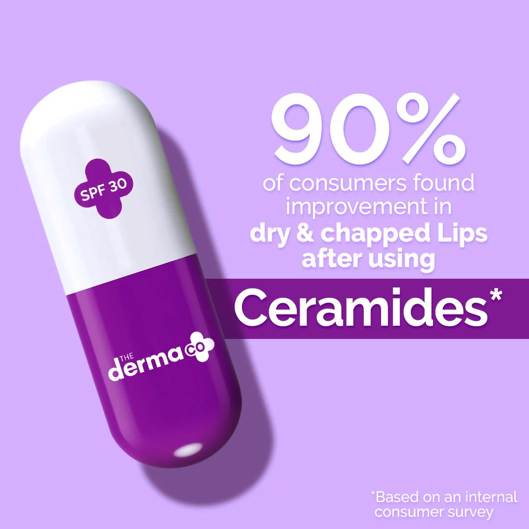 1% Ceramide Complex Lip Balm with Ceramides & Vitamin E, SPF 30 PA++ for Dry & Chapped Lips  - 4g (Pack Of 2) - Image 4